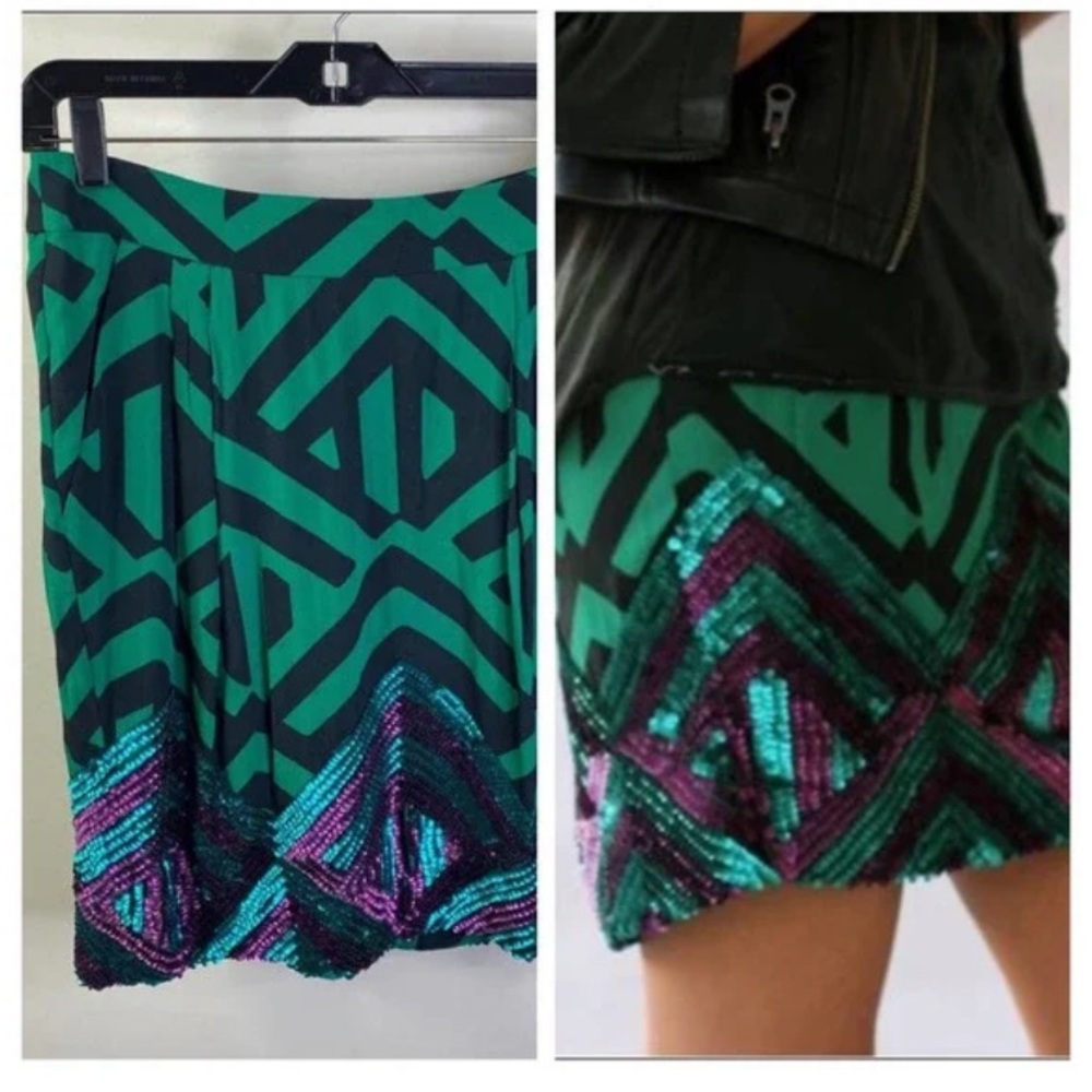 Anthropologie Carnation Lily Mod Skirt